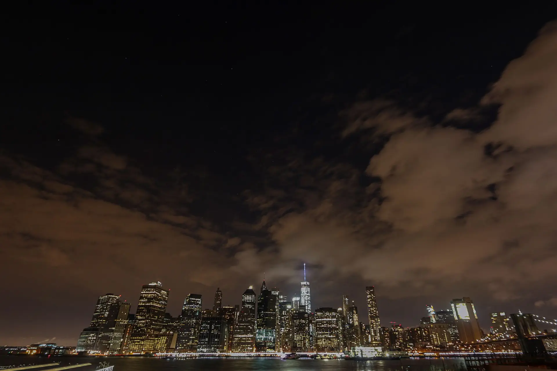 New York City skyline at night